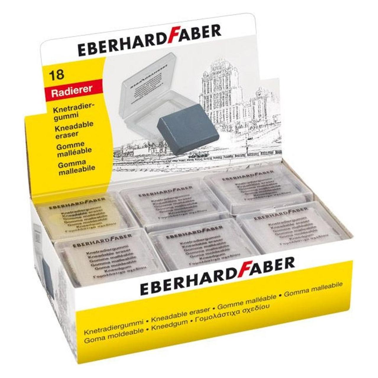 Magni EBERHARD FABER 585428 Kautschuk-Radierer Duo-Gom mittel Blau/Rot (585428)