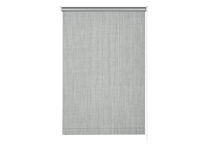 Gardinia Seitenzug-Rollo für Fenster, Mit Thermo-Rückseite, Hitzeschutz, Montage ohne Bohren, Energie sparen, Blickdicht, Lichtundurchlässig, Verdunkelung, Grau, 142 x 180 cm