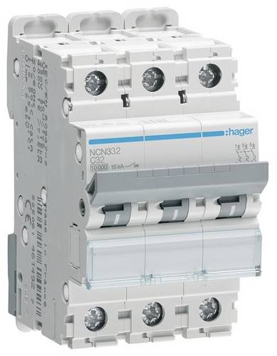 Hager NCN332 Leitungsschutzschalter 3polig 32A 400V