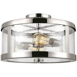 Elstead Lighting Harrow Deckenleuchte 2-flammig E27 Poliertes Nickel