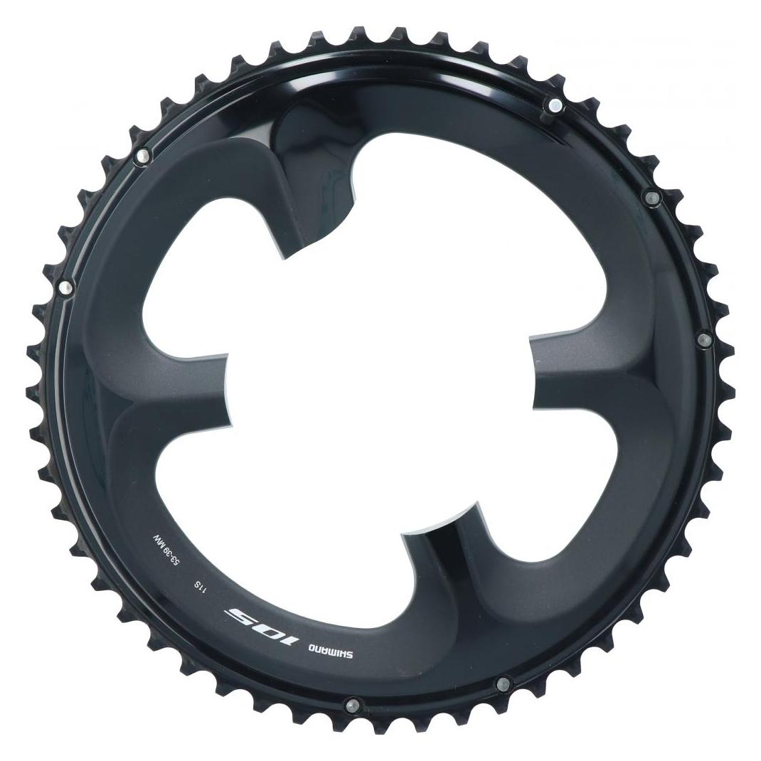 Shimano Kettenblatt 105 FC-R7000 53 Zähn MW schwarz (53) (Y1WV98050)