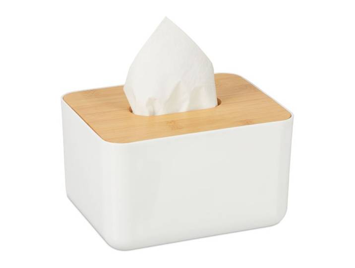 Relaxdays Lot de 10 boîtes à lingettes couvercle