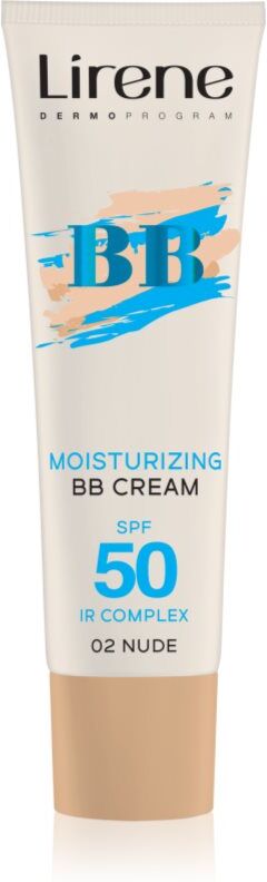 Lirene BB hydrating BB cream SPF 50 shade 02 Nude 30 ml