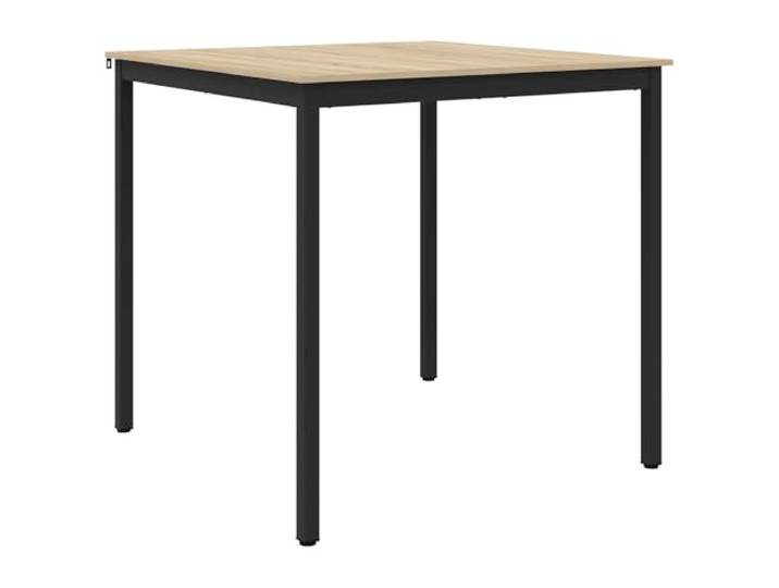 HBBMGYD Bartisch quadratisch aus technischem Holz mit Metallbeinen Oberfläche aus Holz, Füße aus Metall, stabiler Rahmen, rechteckige Form, einfache Reinigung