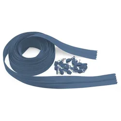 buttinette Endlosreißverschluss im Set, Spirale: 4,2 mm, 4 m, jeans