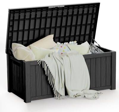 EasyUp Outdoor Patio Storage Resin Lockable Deck Box