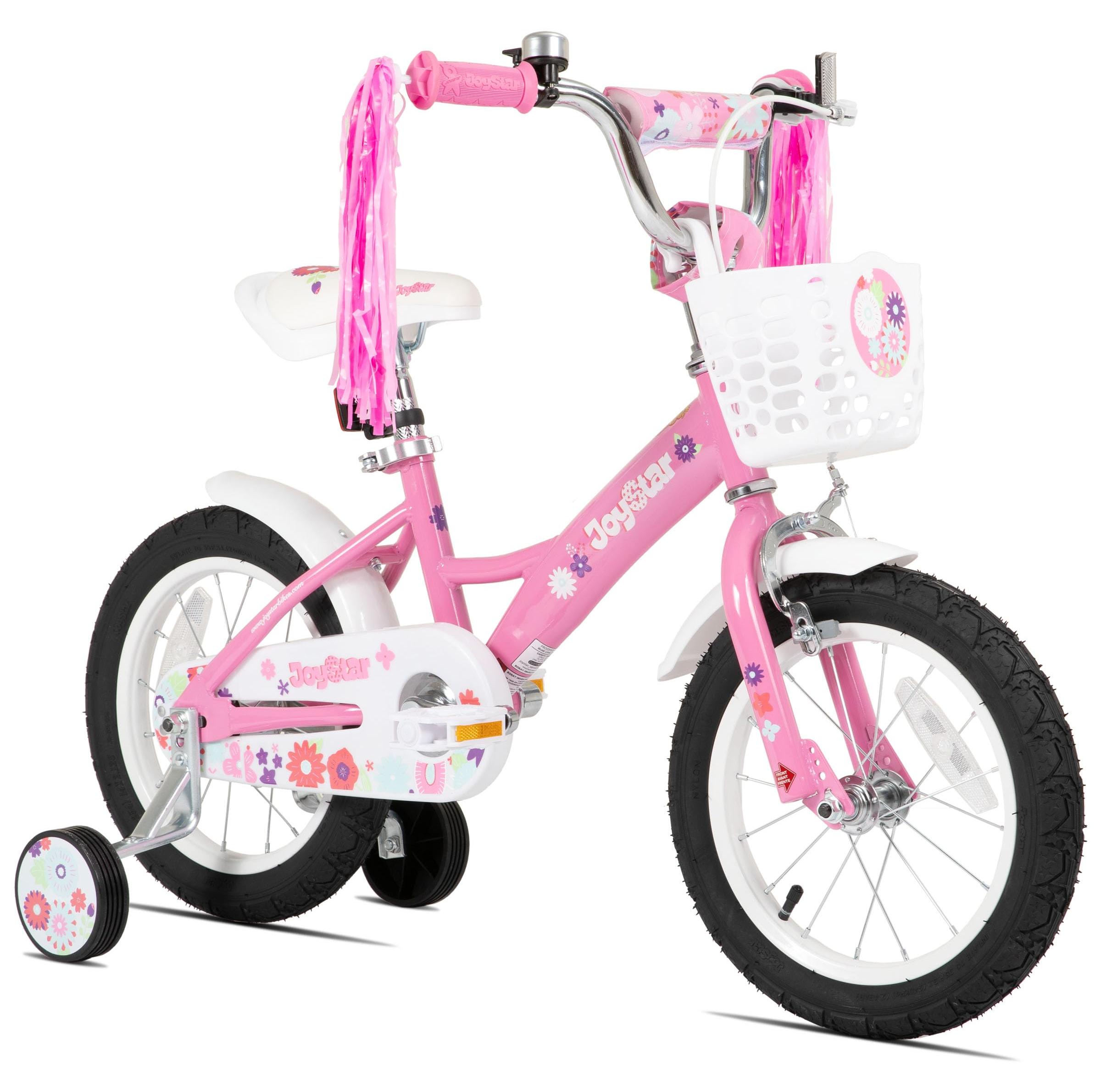 Kinderfahrrad 16 Zoll mit Stützrädern, Rosa
