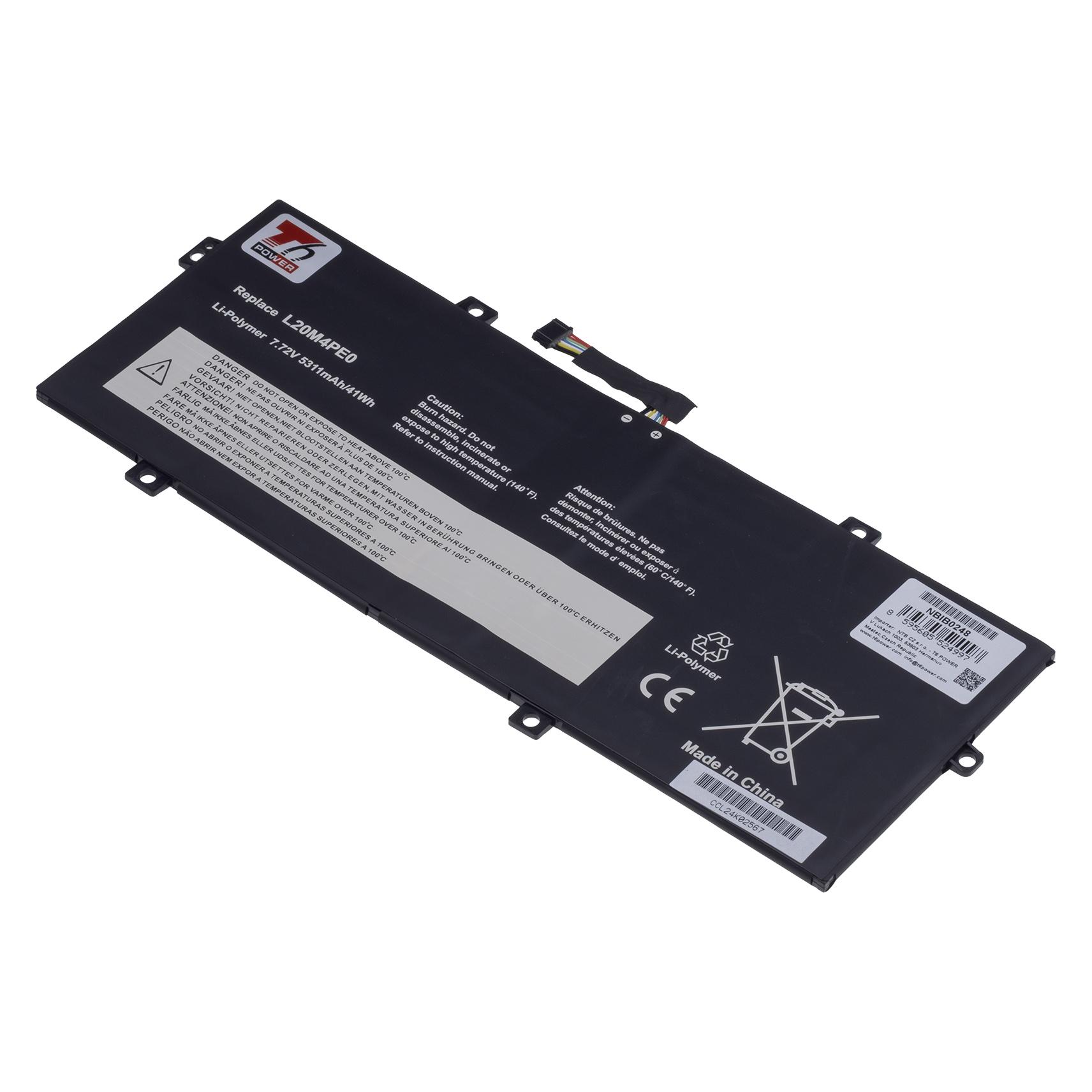 T6 Power Baterie pro Lenovo Yoga Duet 7-13ITL6, 5311mAh, 41Wh, 4cell, Li-pol (4 Zellen, 5311 mAh) (NBIB0248)