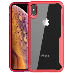 Schutzhülle für iPhone XS FULL COVER Case Panzer Hülle Tasche Bumper Rot
