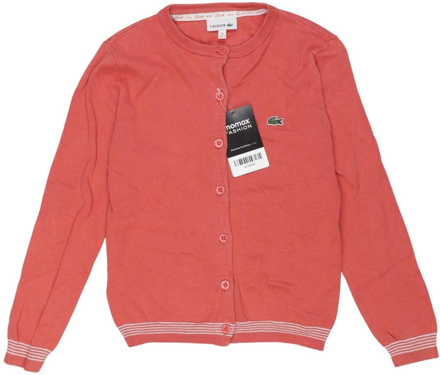 Lacoste Mädchen Strickjacke, Pink, Gr. EU 128 (Lacoste Kids 8A), Baumwolle - Second Hand
