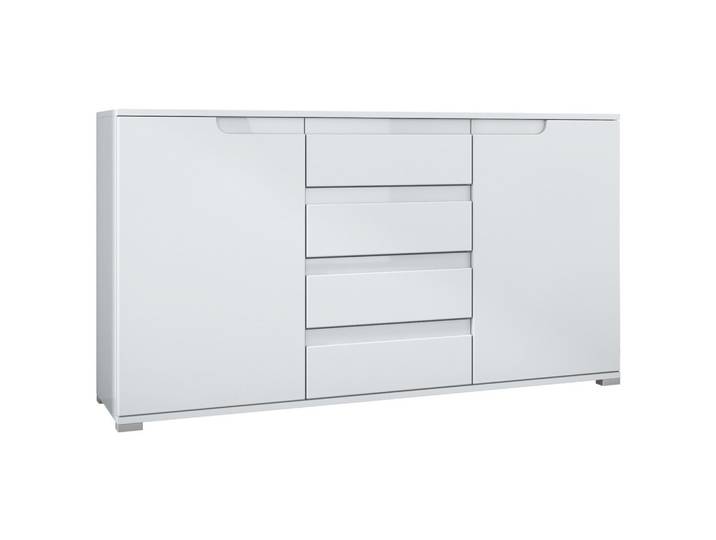 SIDEBOARD Sylt Weiß matt / Weiß Hochglanz