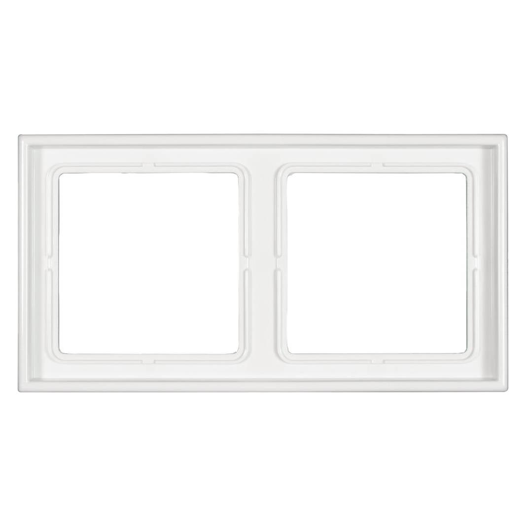 JUNG 2fach Rahmen LS 990 Alpinweiss LS 982 WW (LS 982 WW)