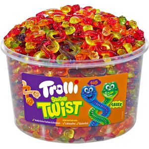 Trolli Fruchtgummis Squiggle Twist, 150 Stück, 1200 g