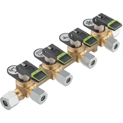 (EOL) GOK Verteilerblock Kipphebel lang KSV-AB4 PS16bar RVS8 x 4xRVS8 x RVS8 ML+...