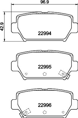 Don Bremsbelagsatz, Scheibenbremse Pcp1620 Für Mitsubishi