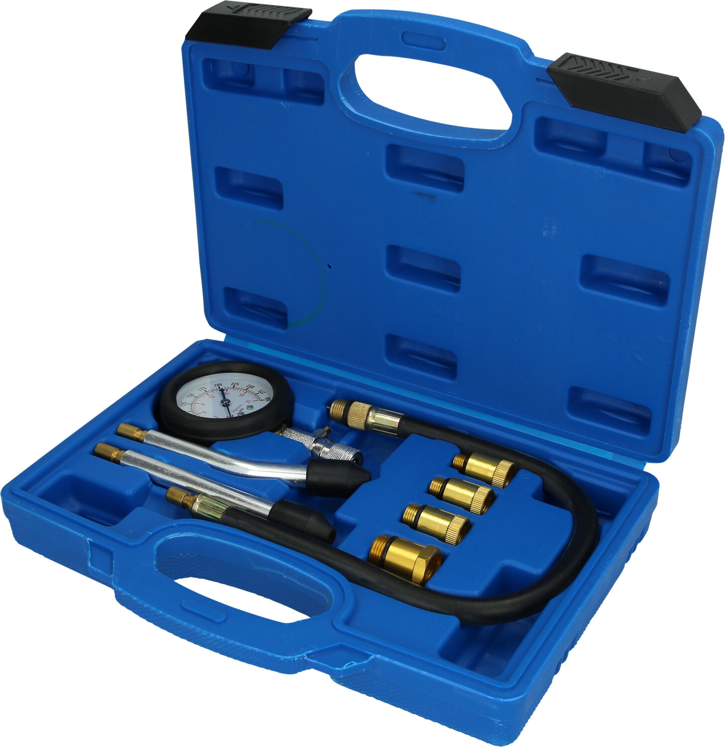 Brilliant Tools Prüfgerät, Druckverlust Kompressionstester-Satz Für Benzin Motoren, 8-Tlg. Bt581100
