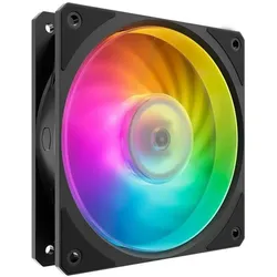 Cooler Master CooMas Mobius 120P ARGB 3-Pack Black (120 mm, 3x), PC Lüfter, Mehrfarbig, Schwarz