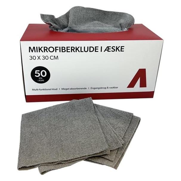Avant Mikrofiberklude i kasse, 30x30cm, 180gsm, 50 stk. (246311)