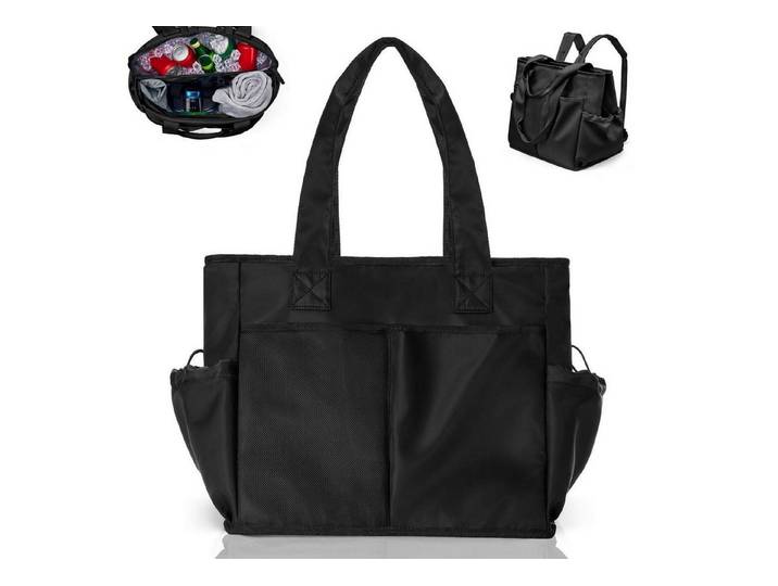 LuxusKollektion Kühltasche Kühltasche 2in1 Rucksack Auslaufsicher Wasserdicht Schwarz