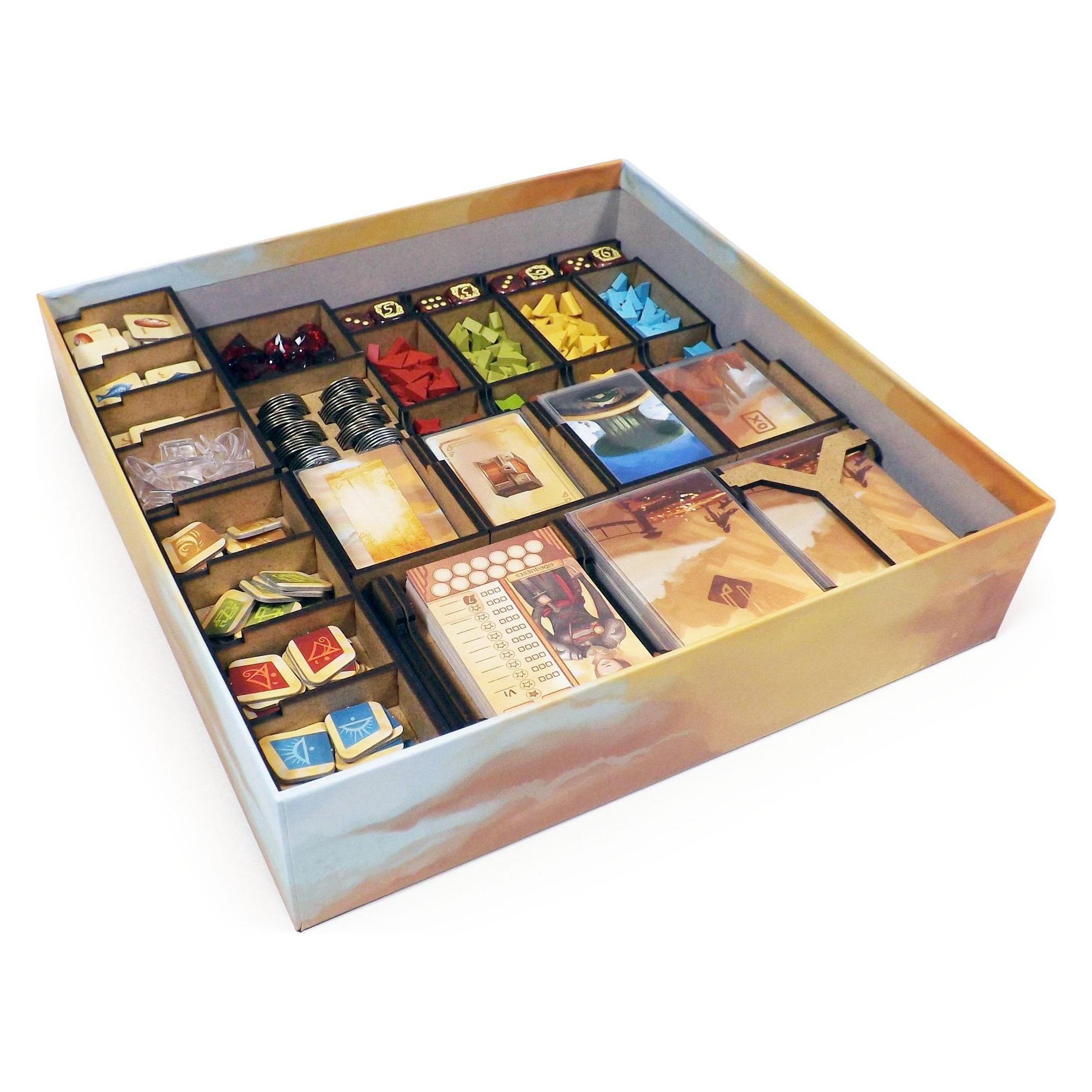 Feldherr NEFA - Brettspiel Organizer für Nah und Fern und Erweiterung Die Bernsteinminen (Kunststoff) (NEFA)