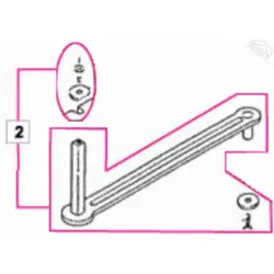 2 - Hebelarm, gerade für Normstahl Universal 400 Drehtorantrieb