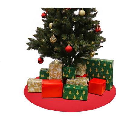 Baumteppich "Weihnachtsbaum & Adventskranz Unterlage "REVExpo", Made in Belgium", rot, H:5mm Ø:30cm, Polypropylen (PP), PRIMAFLOR-IDEEN IN TEXTIL, Teppiche, in 3 Größen, Uni-Farben, Filzunterlage, rutschsicher, Weihnachten