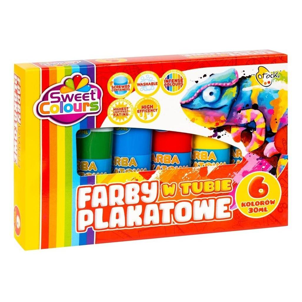 Sweet Colours Plakatfarben in einer Tube mit 6 Farben, 30 ml (30 ml) (47591508)