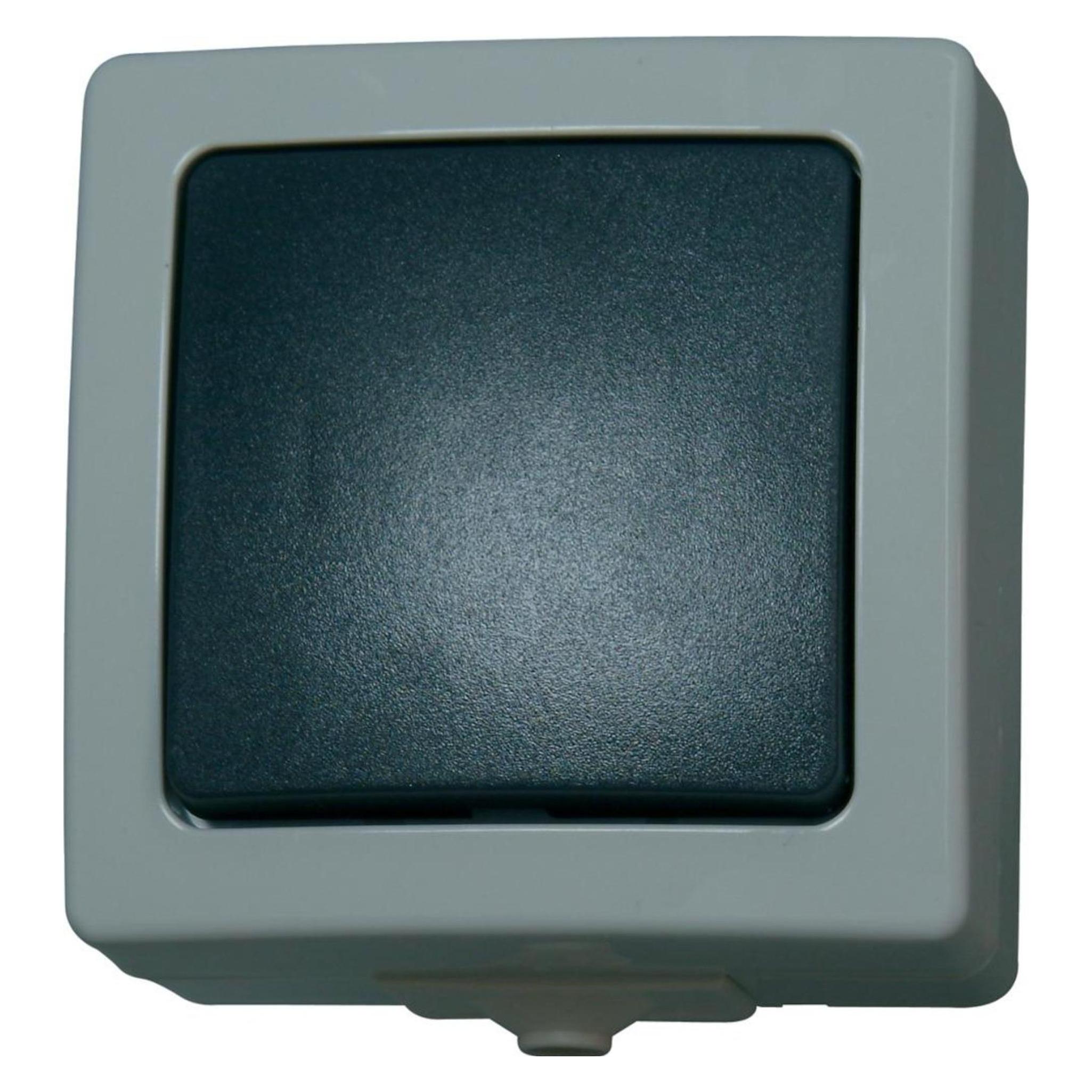Kopp Nautic Aufputz-Feuchtraum Taster 10AX IP44 mit Linse (566356003)