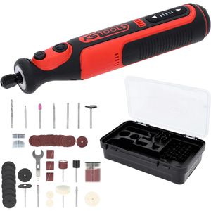 KS-Tools Multifunktionswerkzeug eMONSTER, 515.3990, 7,2V / 1,0 Ah, Akku, 50-teiliges Zubehör-Set & Koffer