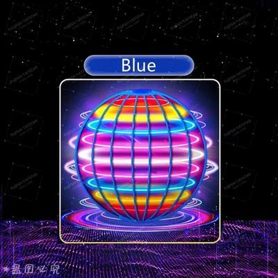 Inspired Finds TINSOL Hand Controlled LED Flying Ball Toy 360 Rotating Cosmic Globe For Kids blue