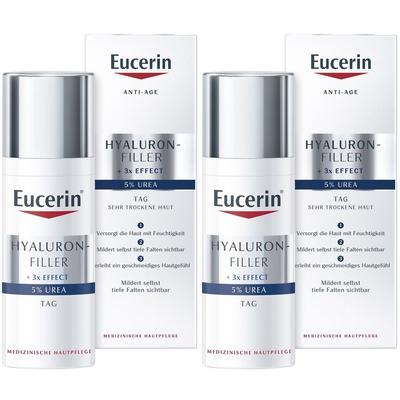 Eucerin Hyaluron-Filler 5% Urea Tagespflege x2 2x50 ml Tagescreme