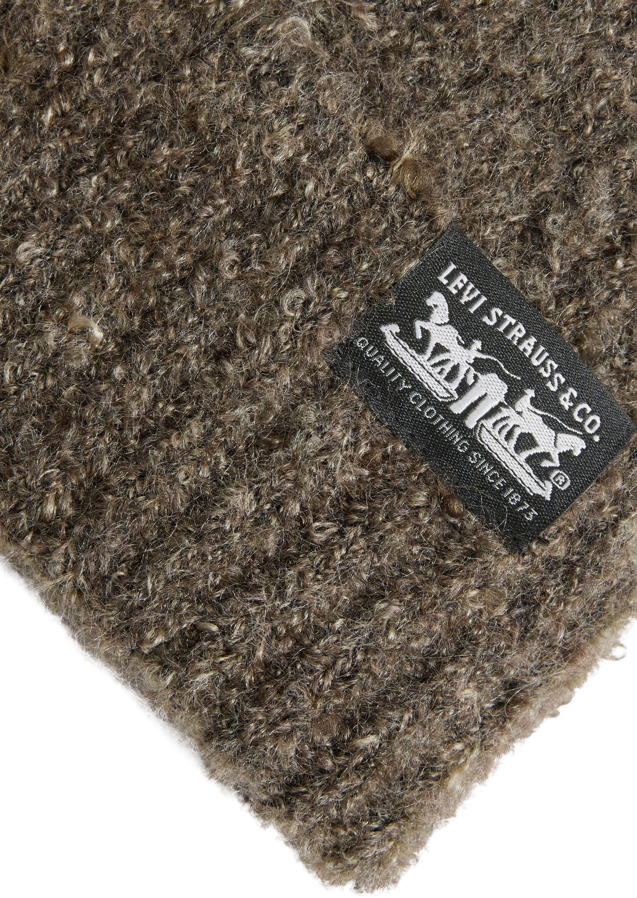 Strickmütze LEVI'S "SUNSET BEANIE", braun (coffee), Baumwolle, Mützen Strickmütze coffee Einheitsgröße