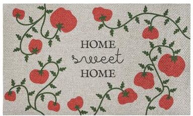 Stupell Tomato Vine Pattern Door Mat Design By Lil' Rue, 18x30