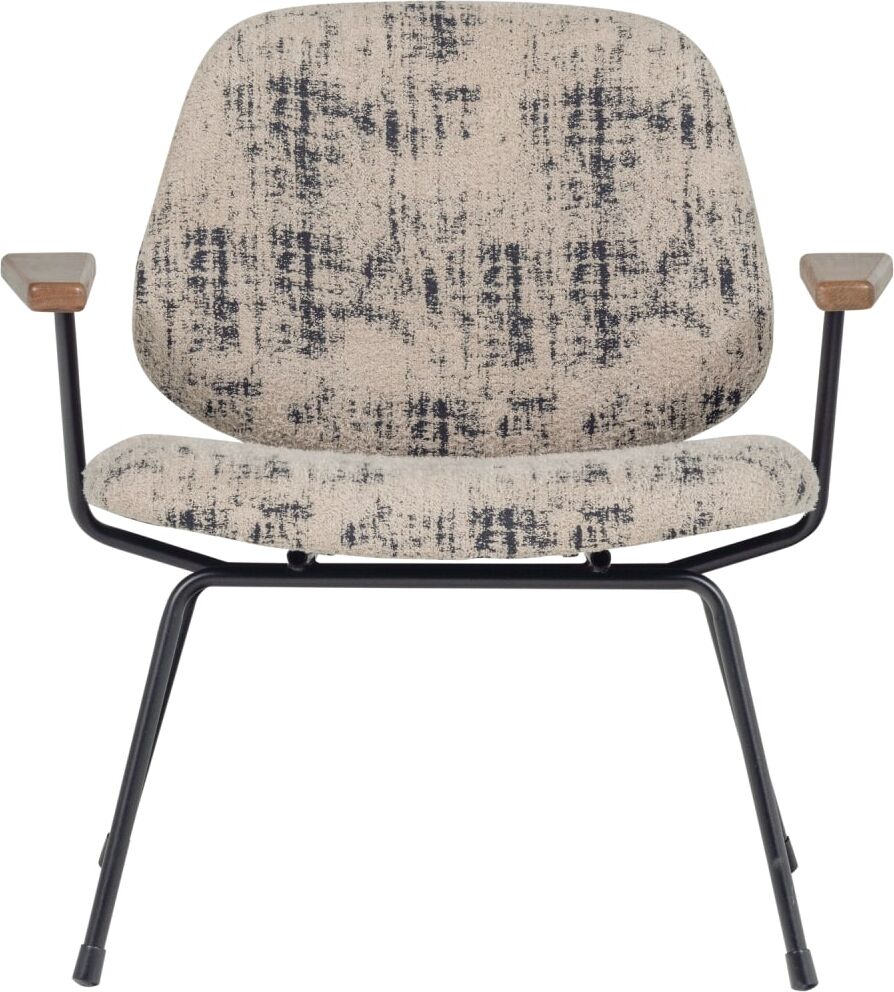 WOOOD Fauteuil en chenille beige Beige 64x69x69cm
