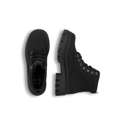 Bikerboots G-STAR "Huntington Mid Biker Stiefel", Damen, Gr. 38, schwarz, 65% Polyurethan, 35% Viskose, Schuhe Bikerboots
