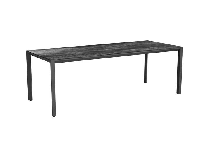 Gartentisch Tropea Schwarz matt / Dark Night Keramik/Stahl pulverbeschichtet B 220 T 90 cm - Möbel Konfigurator: Traummöbel individuell