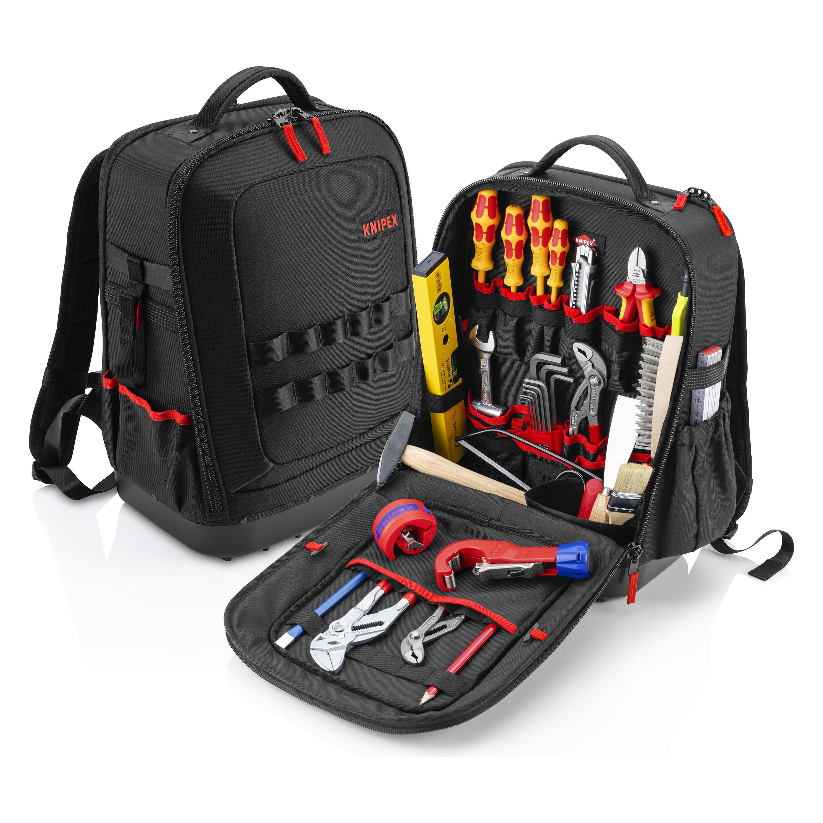 Knipex Werkzeugrucksack Modular X15 Sanitär (24 Teile) (00 21 51 HK S)