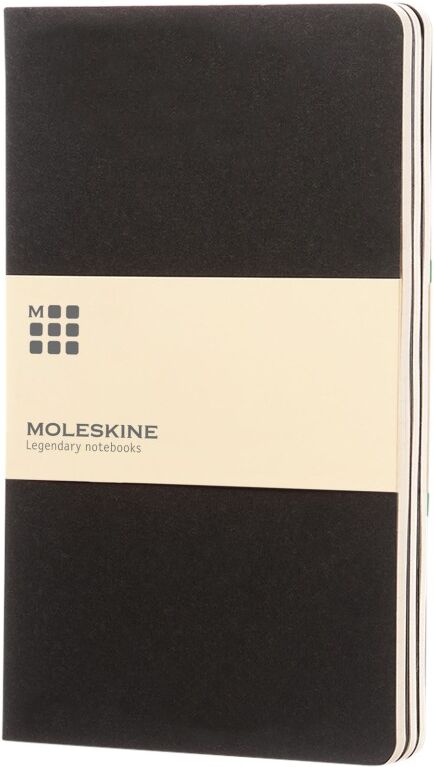 Journal Cahier L - ligné noir