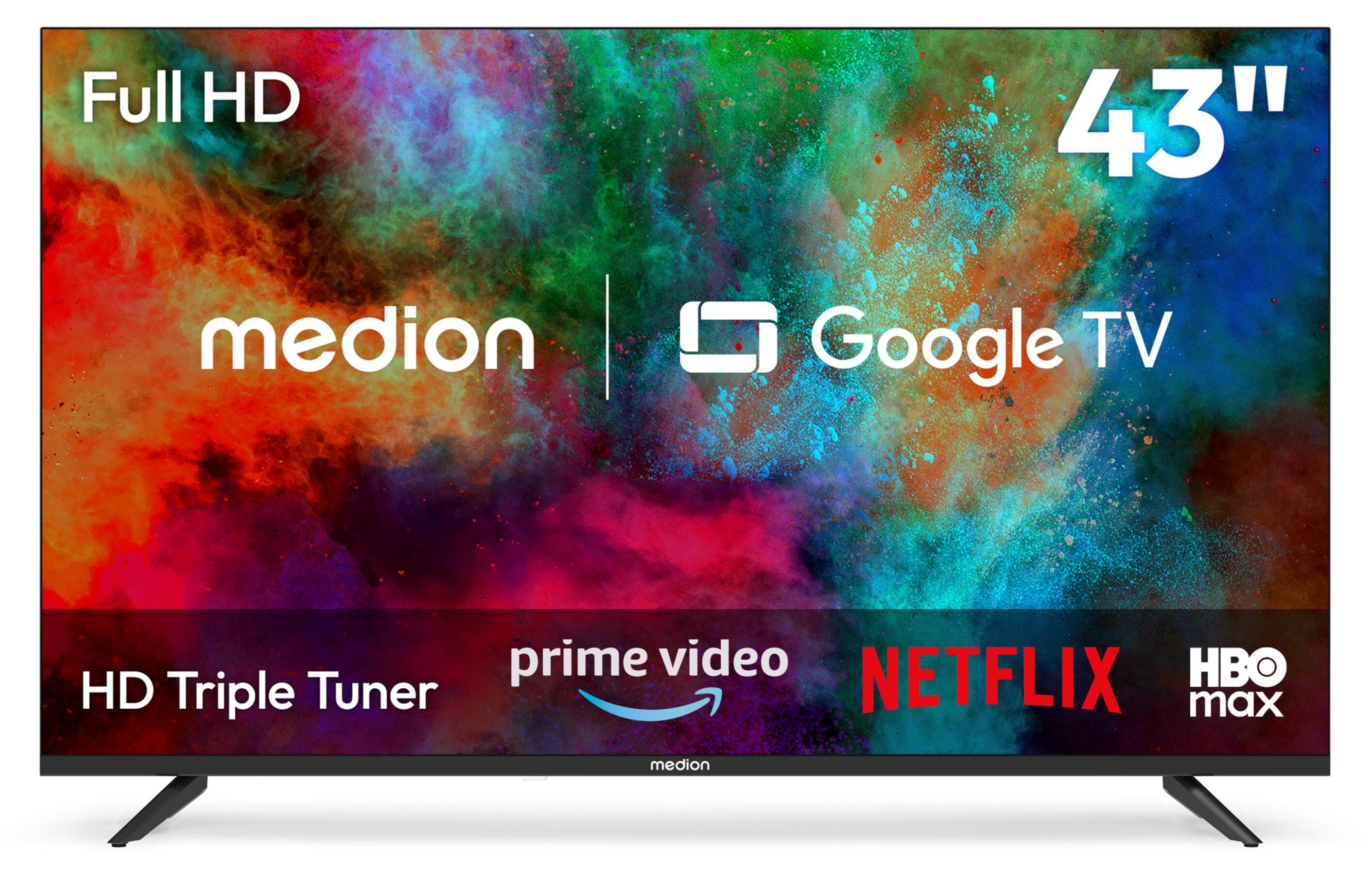 MEDION 108 cm (43 Zoll) Fernseher Full HD Smart TV - MD 843103