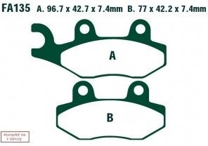 EBC Brakes FA135TT Bremsbeläge