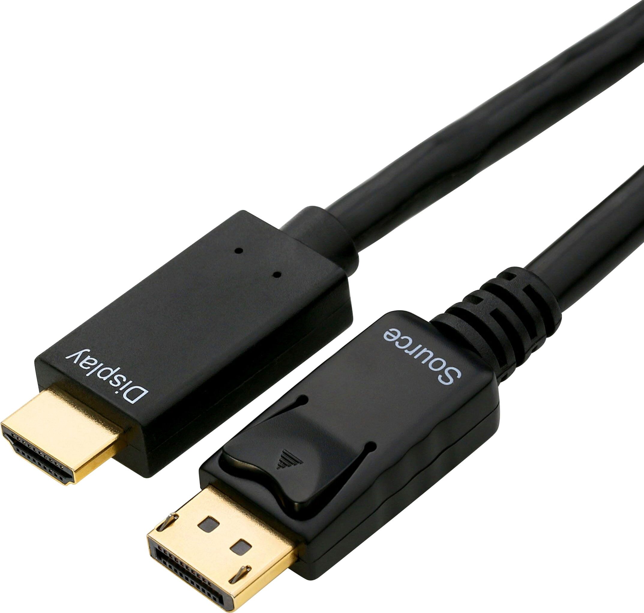 CSL Audio- & Video-Kabel "DisplayPort, HDMI Kabel, mehrfach geschirmt, verschiedene Längen", schwarz, 500cmcm, Kabel, Audio- & Video-Kabel