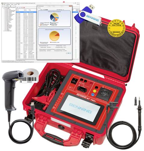 Benning ST 760+ Set Gerätetester-Set VDE-Norm 0701-0702, 0751, 0544