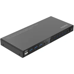 MicroConnect HDMIKVM0401, KVM Switch, Schwarz