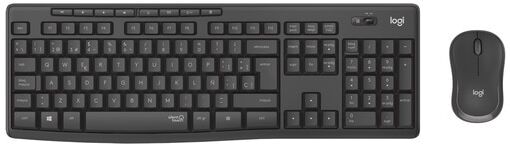 Logitech Combo de teclado + ratón inalámbricos MK295 Grafito. Gris Grafito