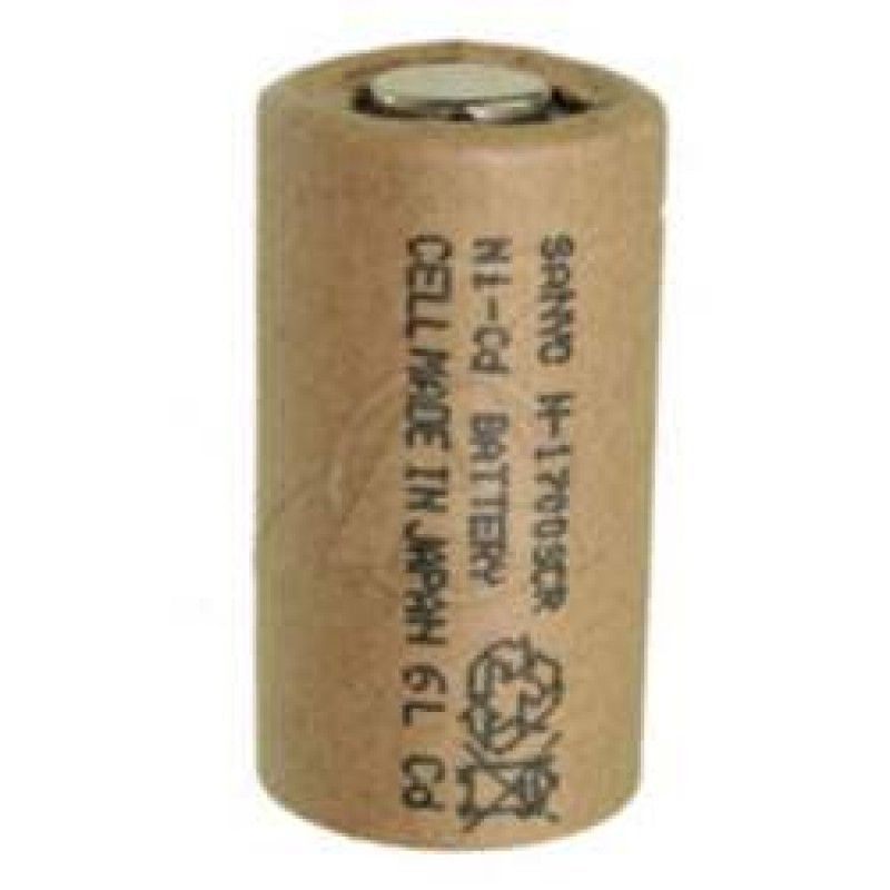 Sanyo N-1700SCR Sub-C NiCd batterij 1700mAh 1.2V zonder soldeertail
