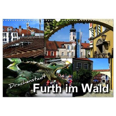 Drachenstadt Furth im Wald (Wandkalender 2027 DIN A3 quer), CALVENDO Monatskalender