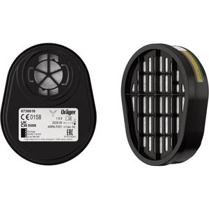 Dräger Atemschutzfilter Bajonett Gasfilter, ABEK1, Atemschutzmasken 3300, 3500 & 5500, 20 Stück