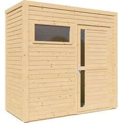 Bertilo Gartenhaus Cubus 1 - 19 mm naturbelassen