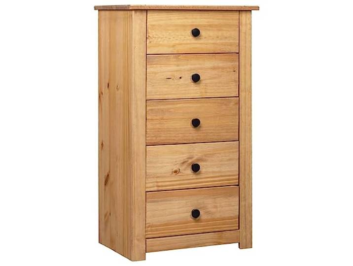 vidaXL Panama-Kiefer Sideboard mit 5 Schubladen Anrichte Kommode Schrank Beistellschrank Schubladenkommode Mehrzweckschrank 46x40x89cm