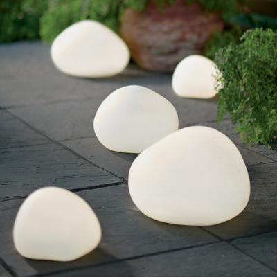 "Outdoor Illuminated Rock - 12"" - Grandin Road"